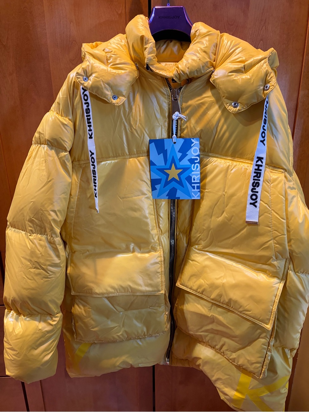 KHRISJOY Iconic Oversized New Favorite Parka in Sunflower NWT MSRP $2150